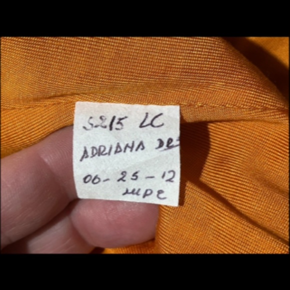 Eva Franco Embroidered Laced Long Sleeve Fit & Flare Dress Black/Orange Size 6 - Picture 10 of 10